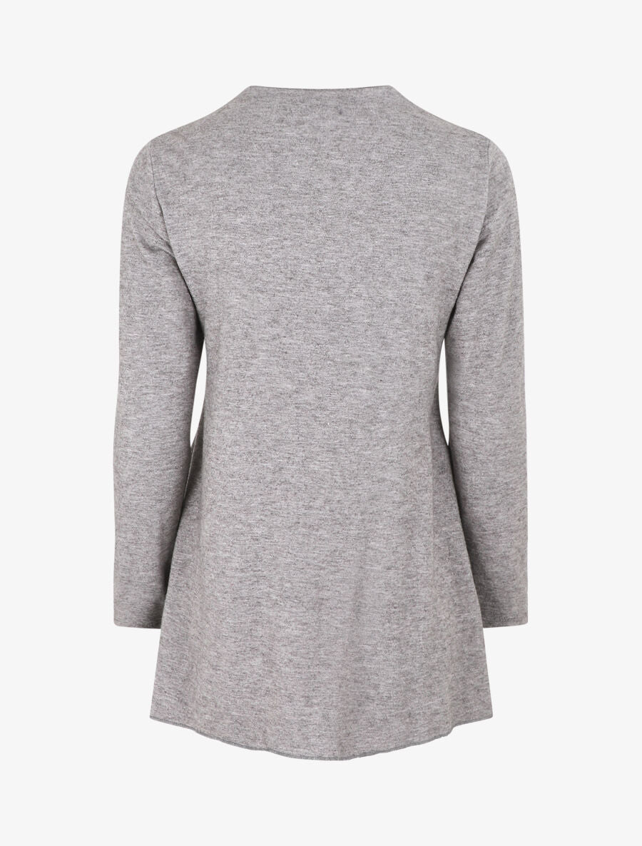 Gilet basique en maille - Gris - 2