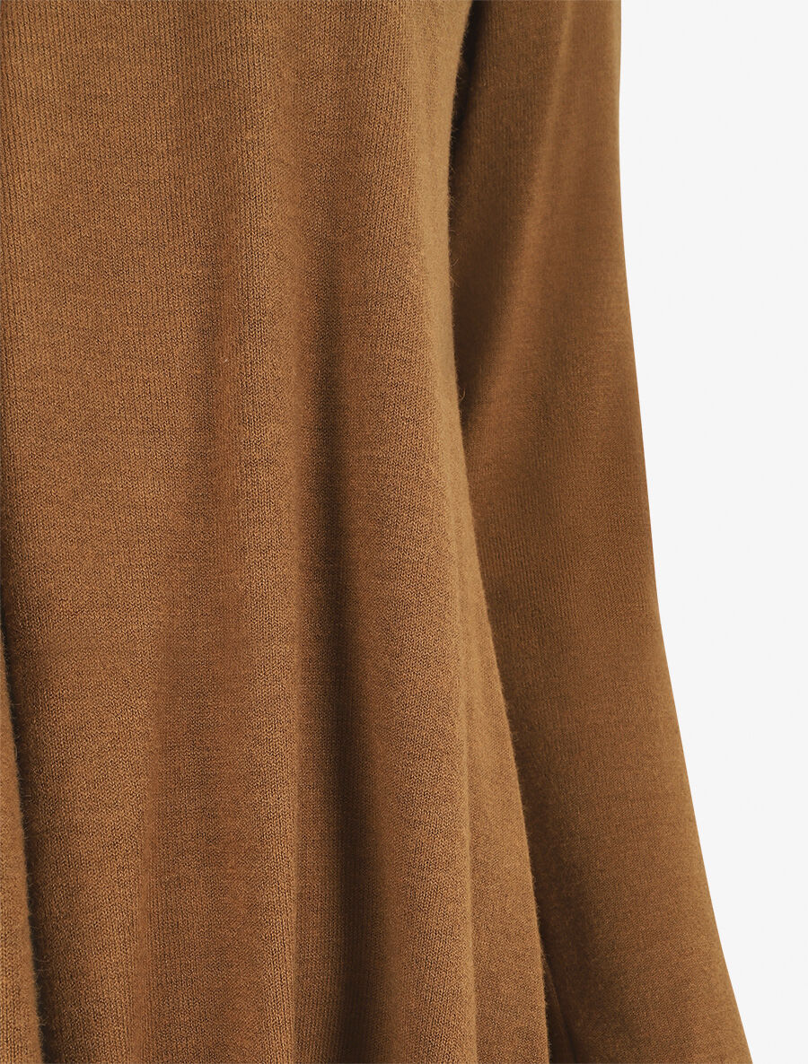 Gilet basique en maille - Camel - 3