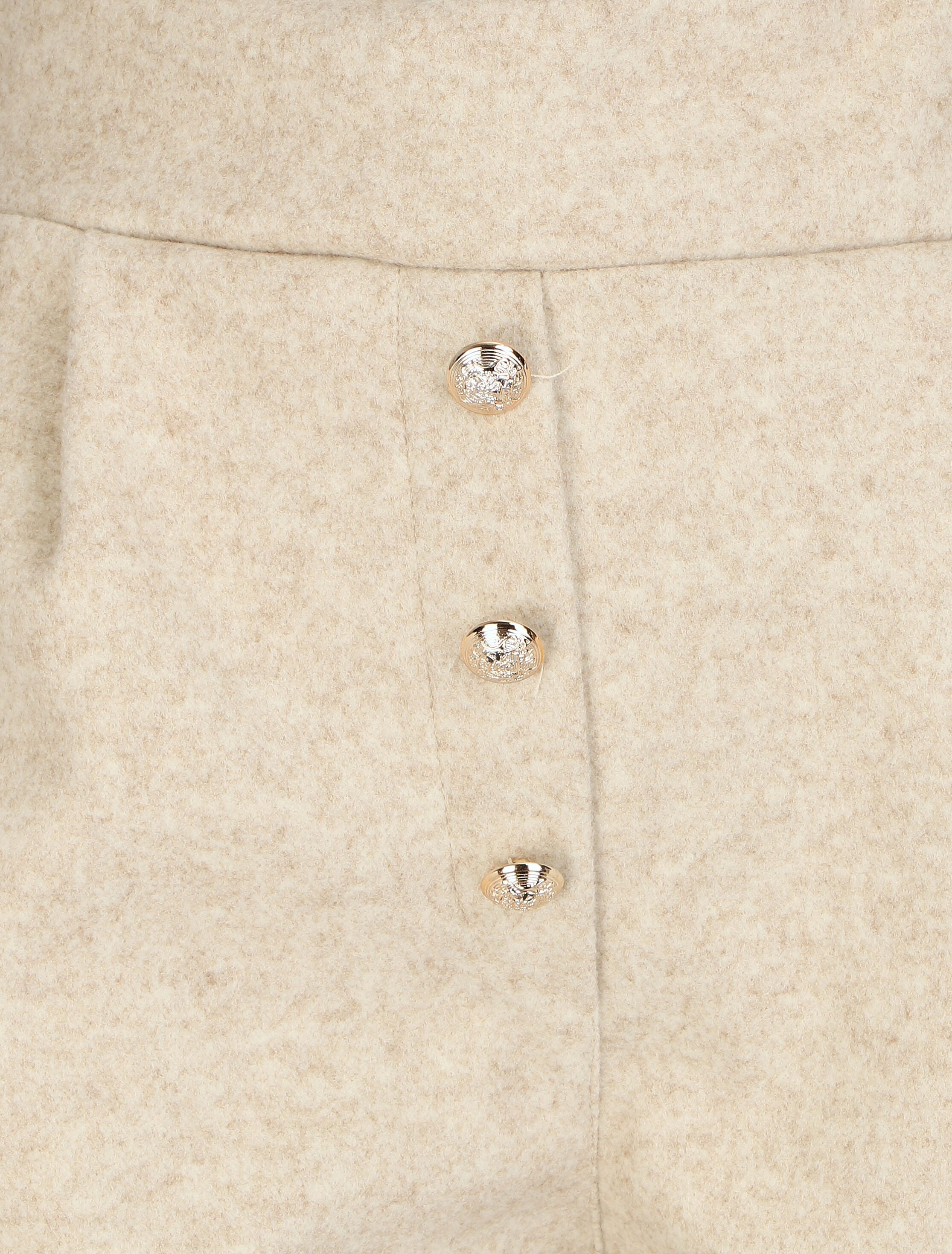 Short droit taille haute - Beige - 3