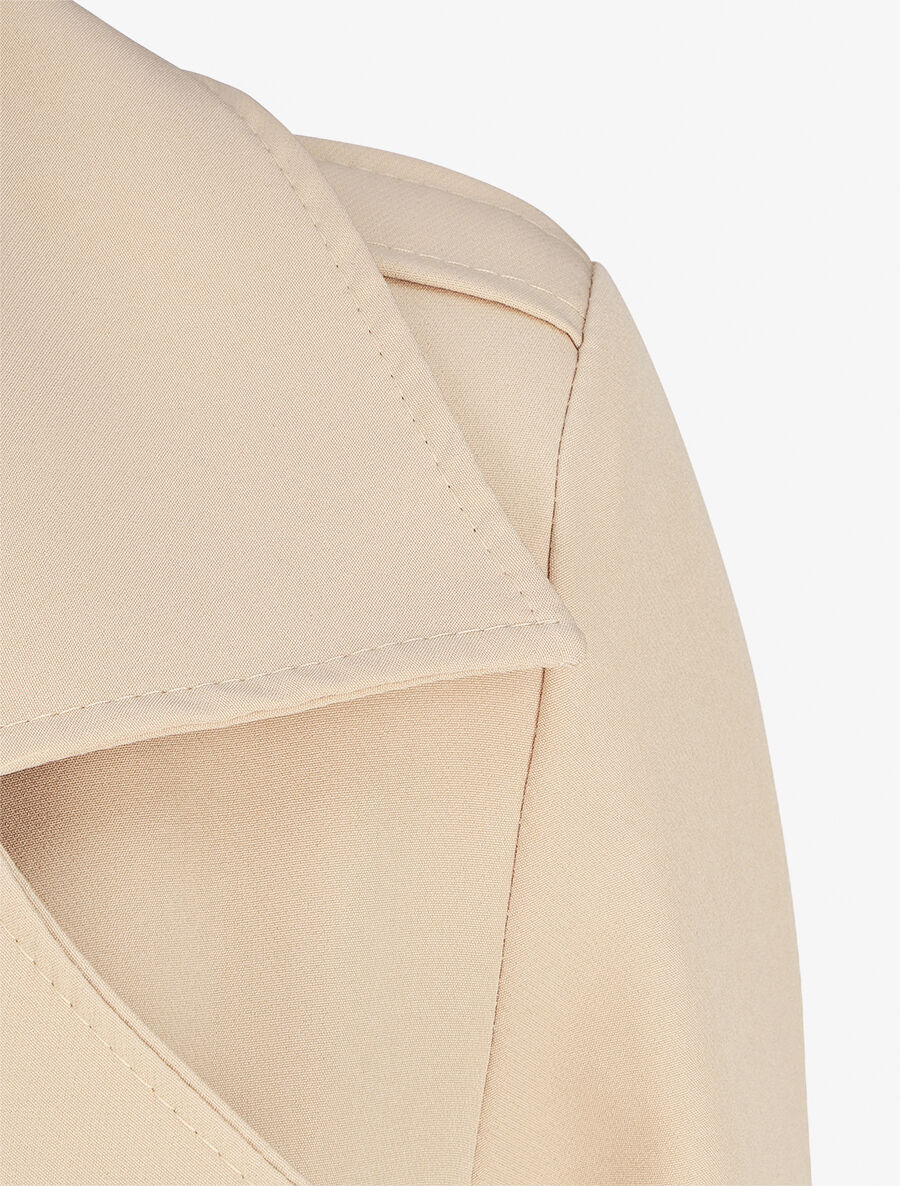 Trench uni coupe oversize - Beige - 3