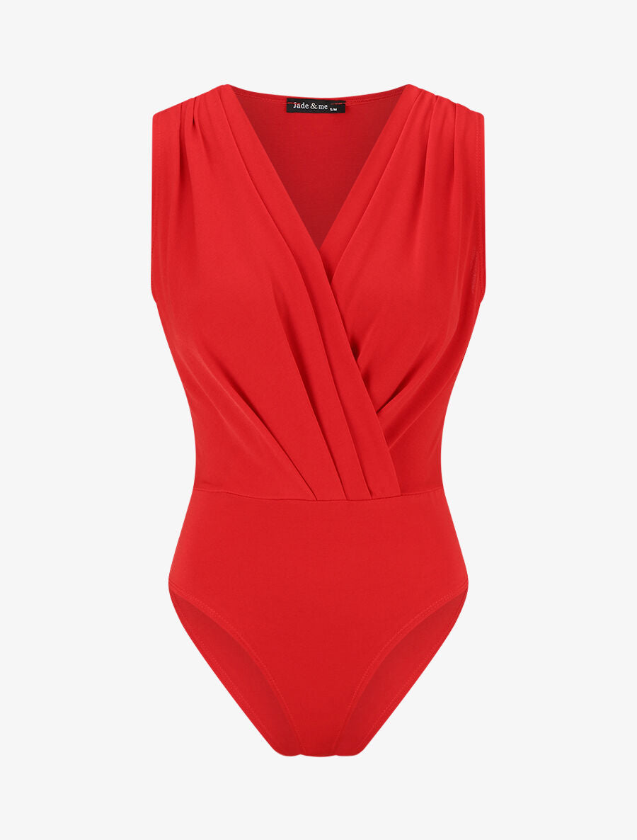 Body cache-coeur sans manches - Rouge - 5