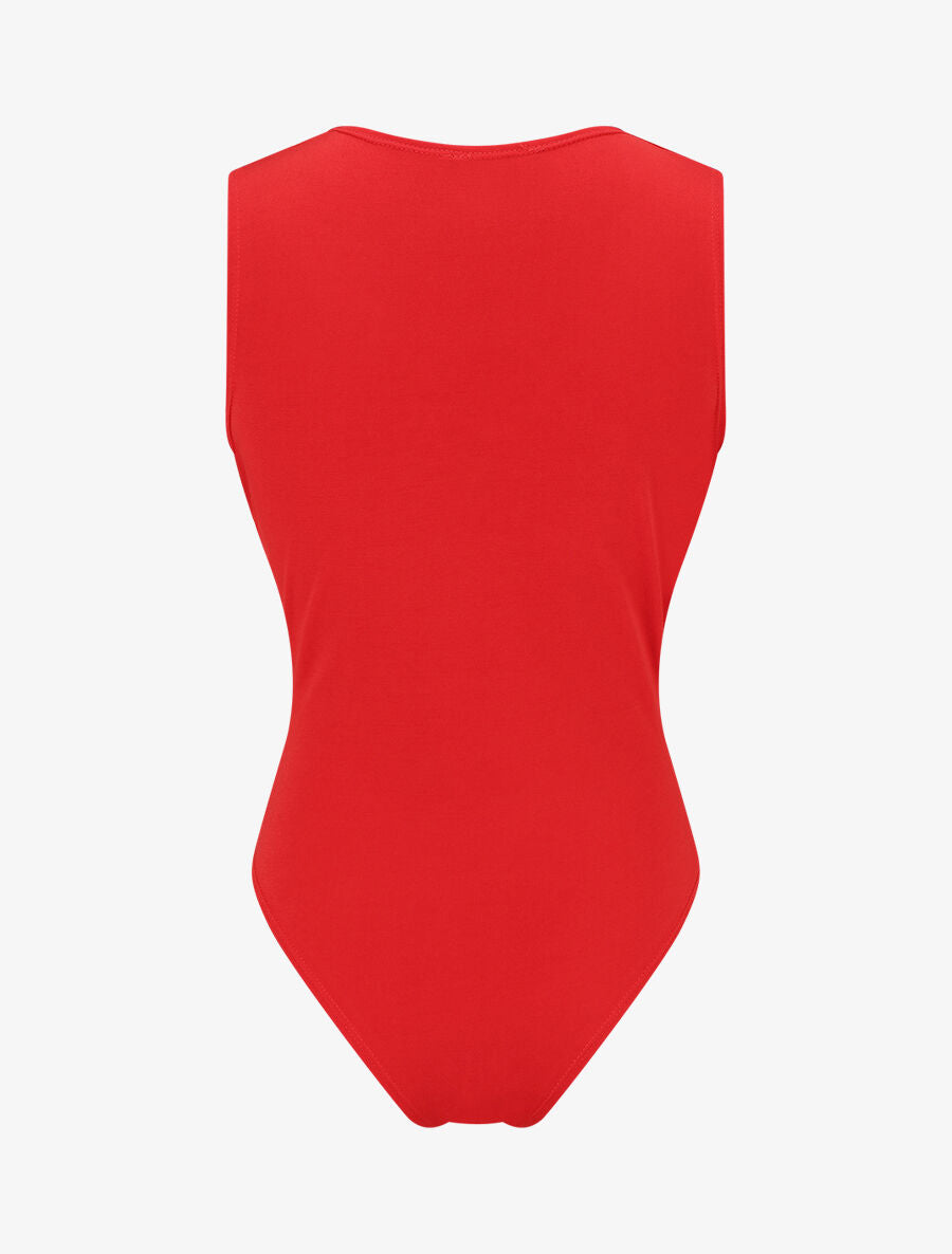 Body cache-coeur sans manches - Rouge - 2