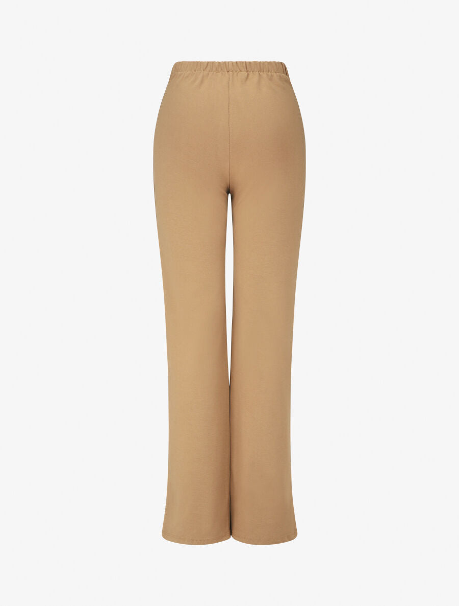 Pantalon uni à boutons décoratifs - Camel - 2