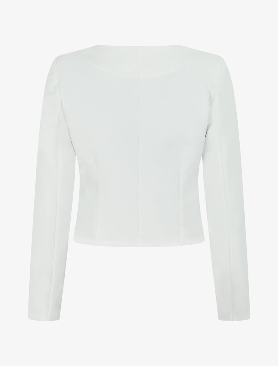 Veste courte ouverte - Blanc - 2