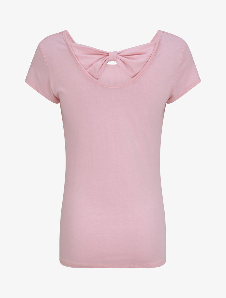 Top droit à détail noeud stylisé - Rose - 2