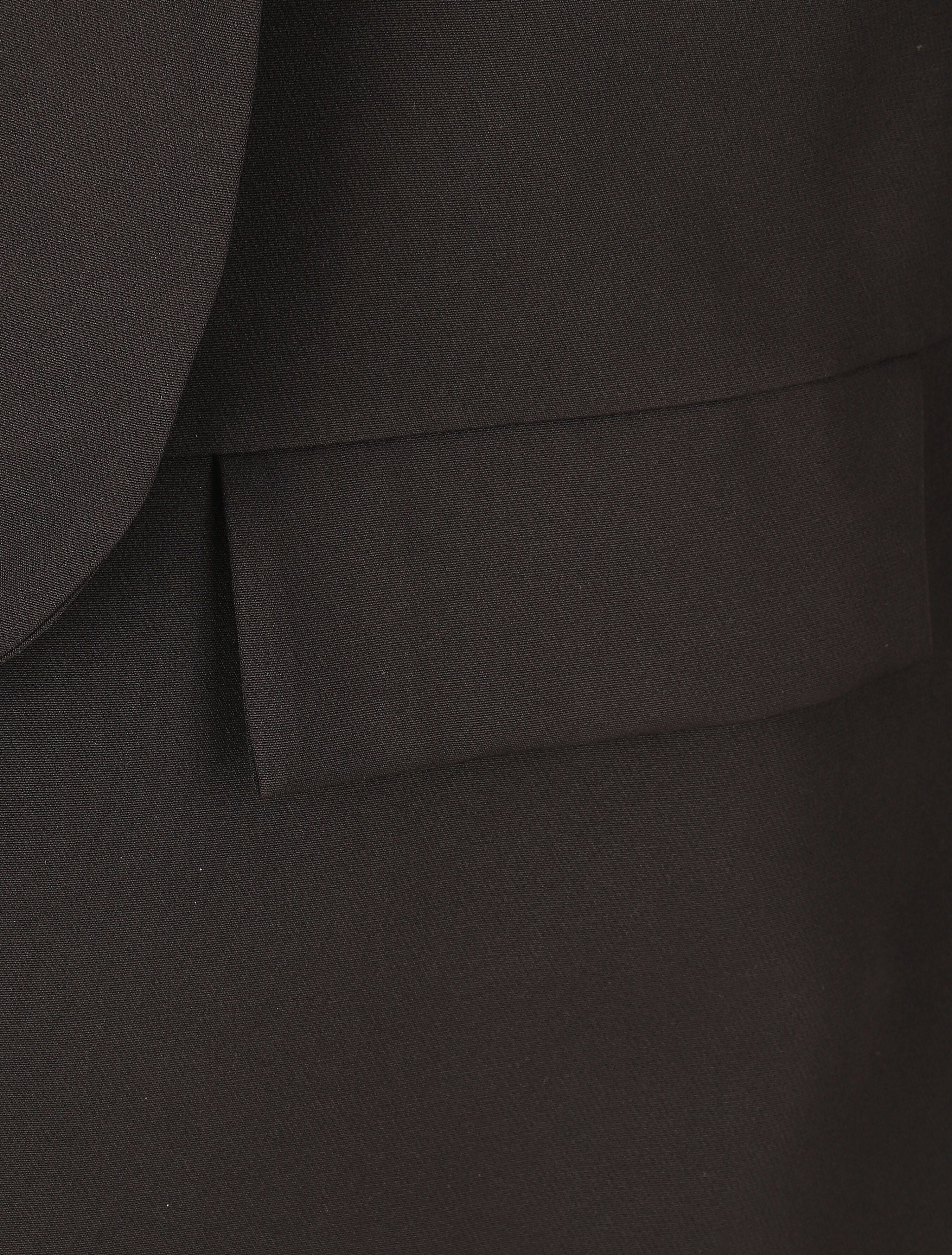 Blazer uni mi-long - Noir - 3