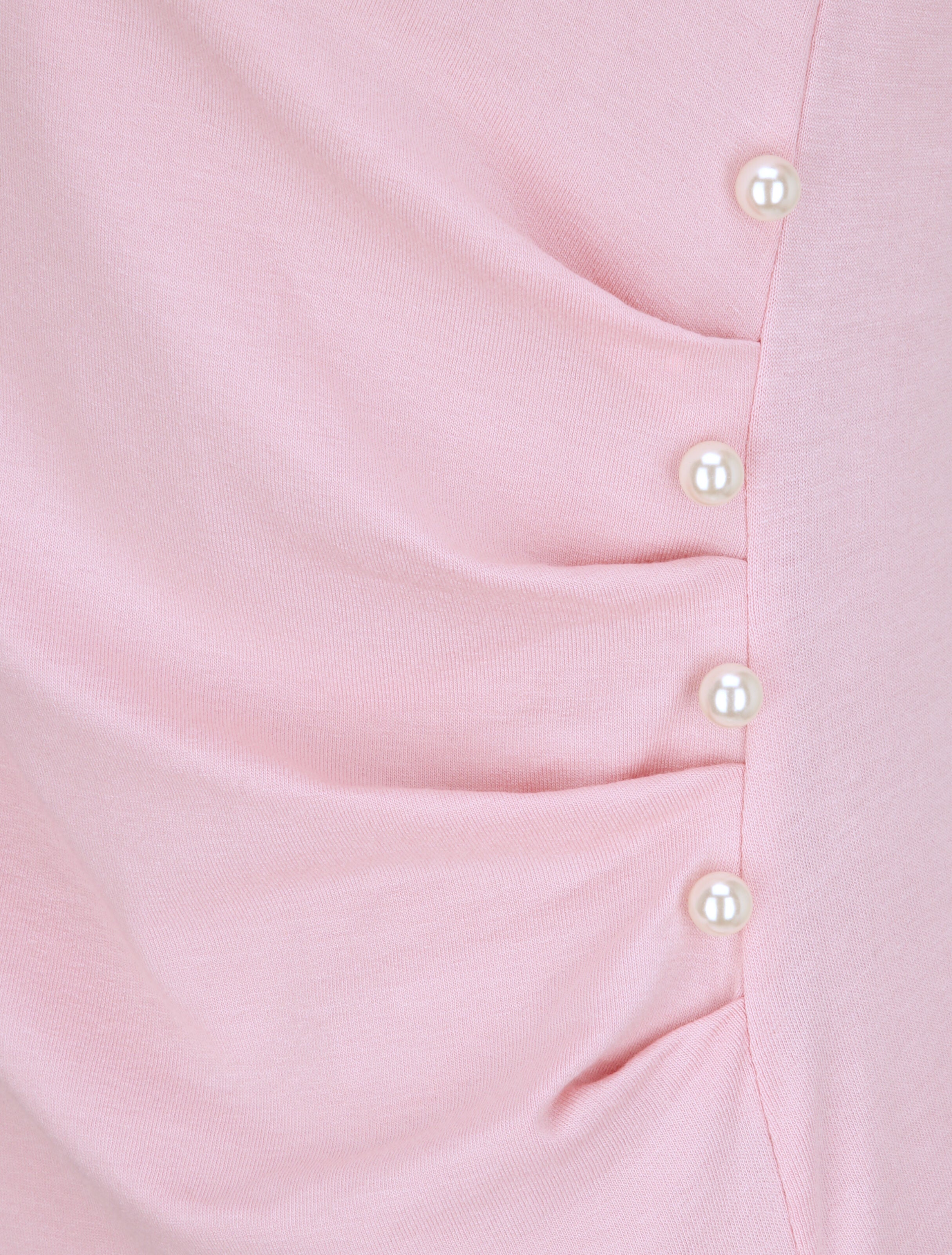 Top asymétrique effet plissé - Rose - 3