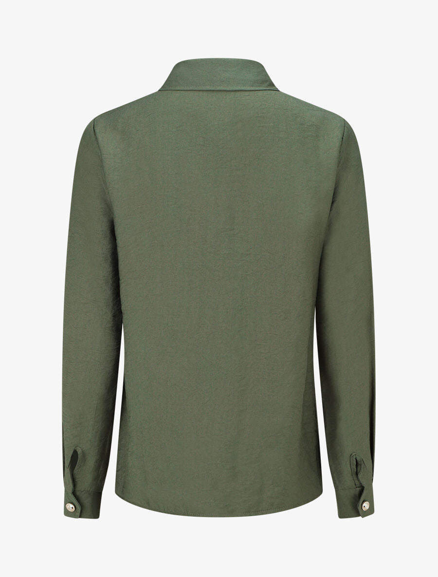 Chemise unie fluide - Kaki - 2