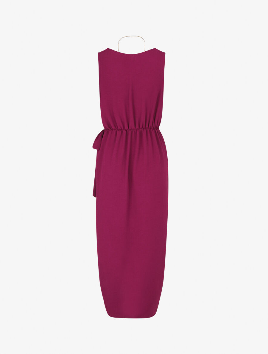 Robe longue style portefeuille - Violine - 2