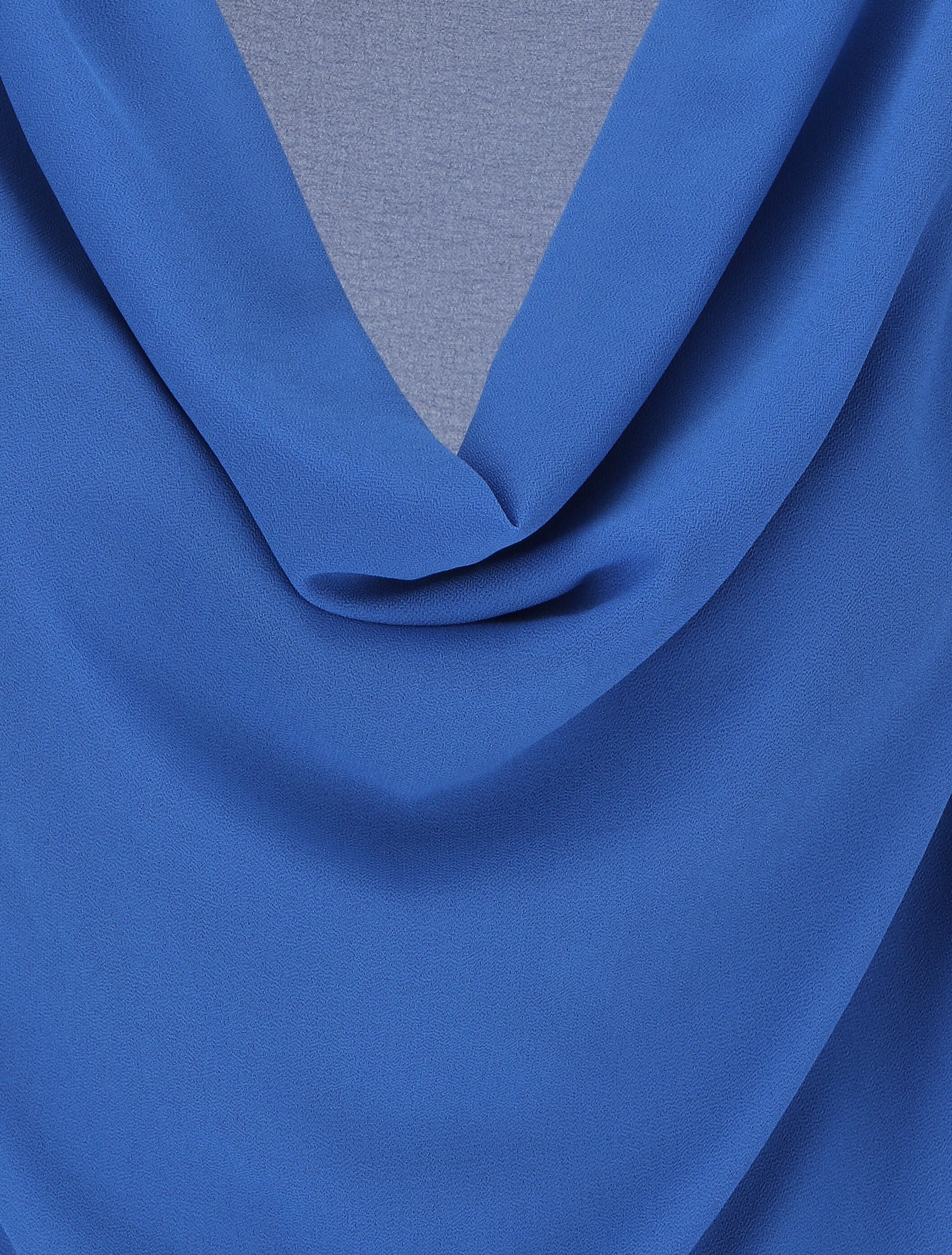 Top sans manches col bénitier - Bleu roi - 3