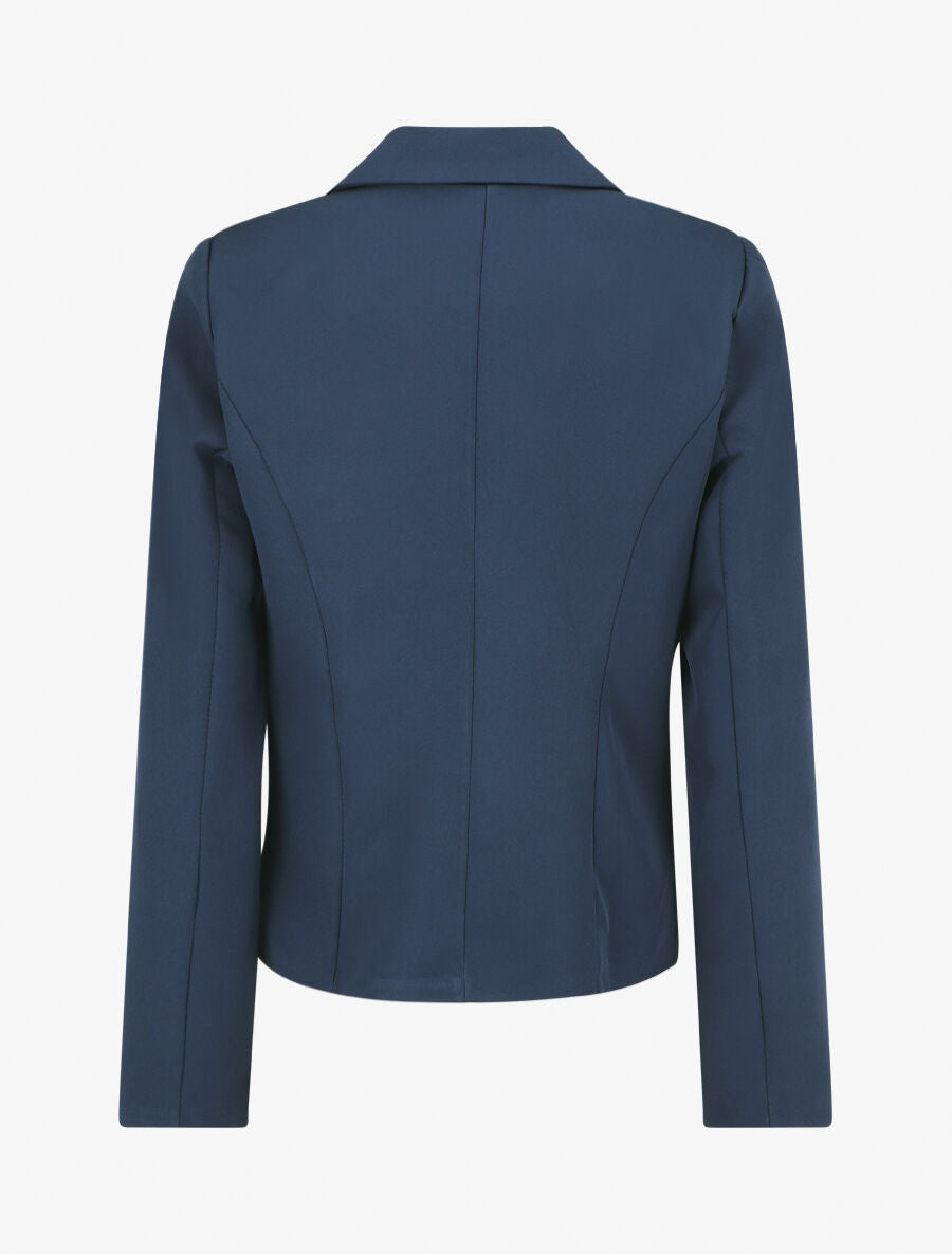 Blazer uni à 1 bouton - Marine - 2