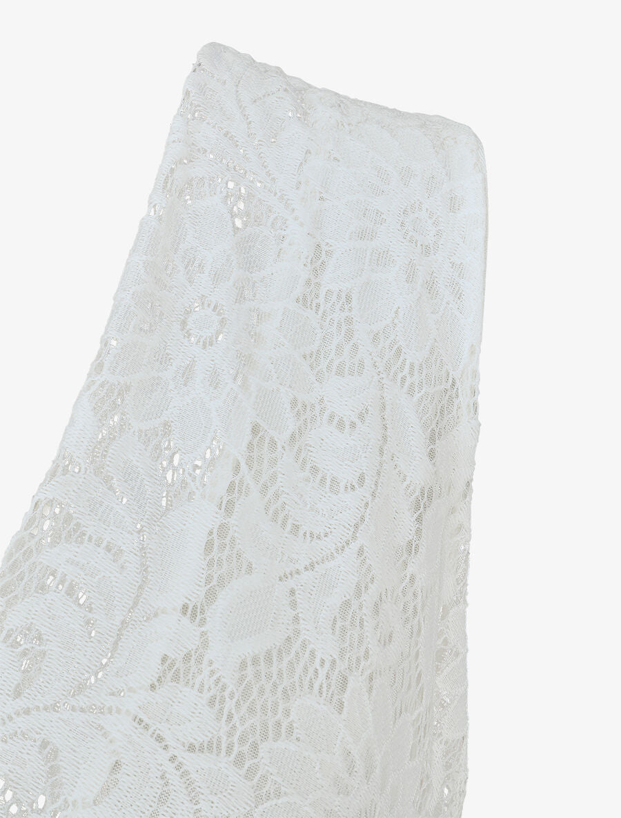 Robe élastiquée à jupe imprimé feuillage - Vert d&
