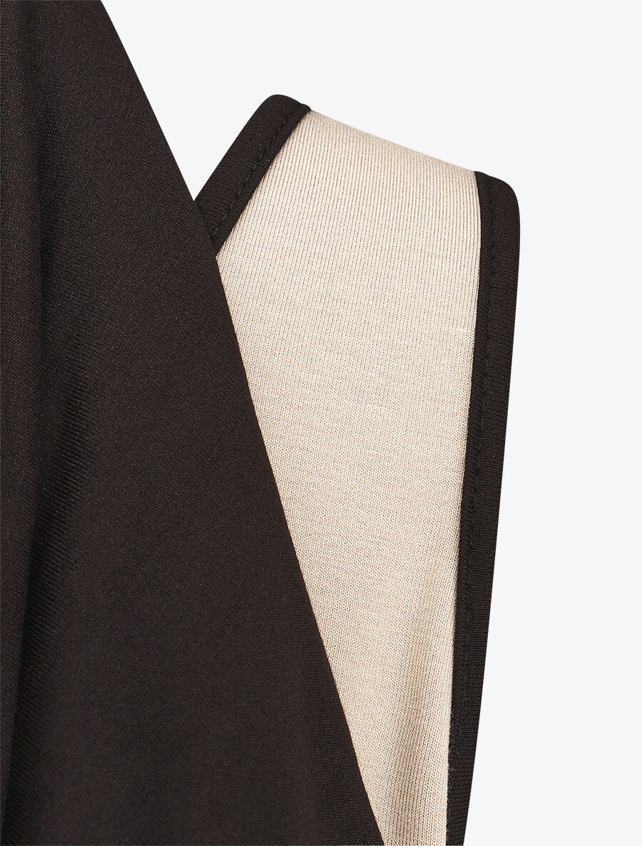 Top style 2 en 1 ajusté et sans manches - Beige - 3