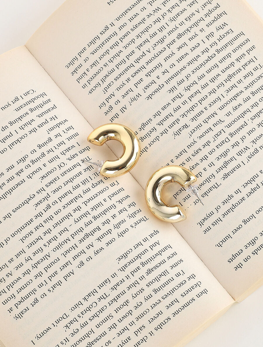 Demi-créoles épaisses - Or - 3