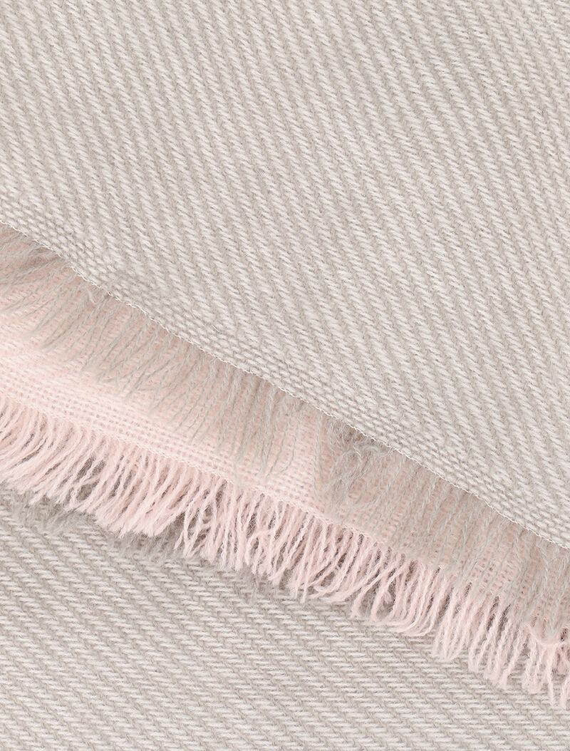 Foulard color block - Rose - 3