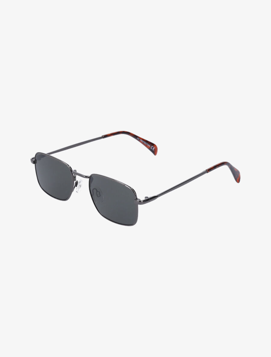 Lunettes de soleil rectangulaires - Marron foncé - 1