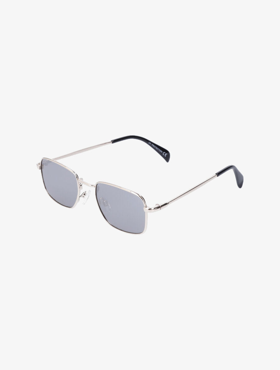 Lunettes de soleil rectangulaires - Argent - 1