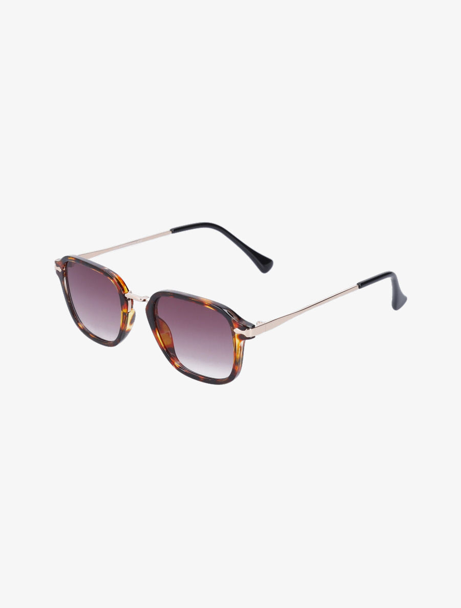 Lunettes de soleil carrées - Marron - 1