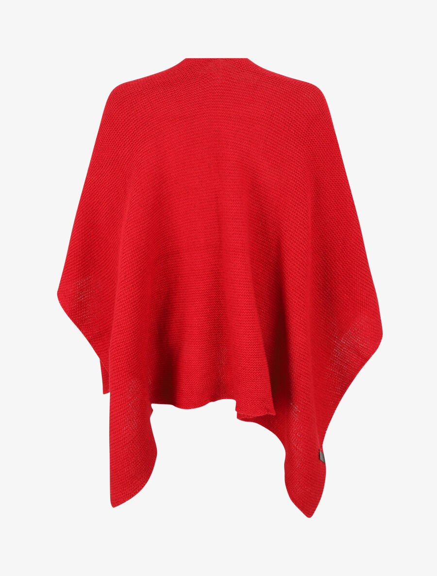 Châle en maille à paillettes - Rouge - 3