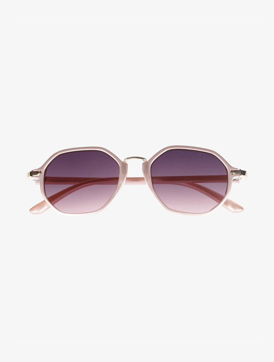 Lunettes de soleil octogonales - Rose - 2