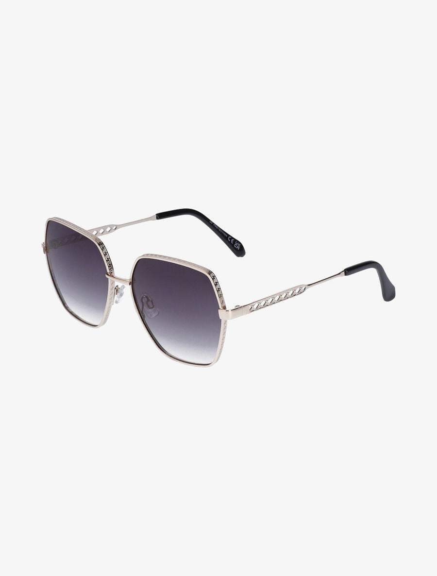 Lunettes octogonales oversize - Noir - 3