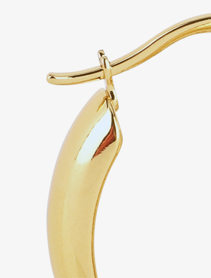 Créoles ovales épaisses - Or - 3