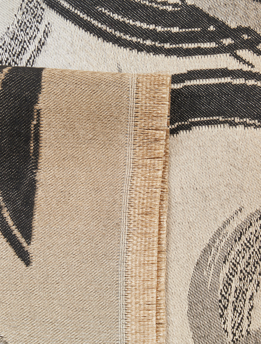 Foulard irisé à imprimé graphique - Noir - 3