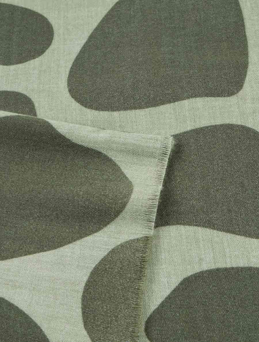 Foulard à imprimé abstrait - Kaki - 3
