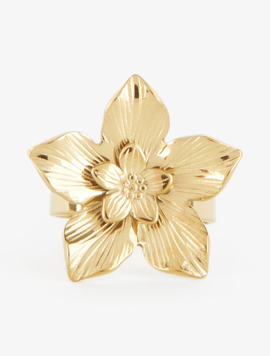 Bague style fleur de cerisier - Or - 3