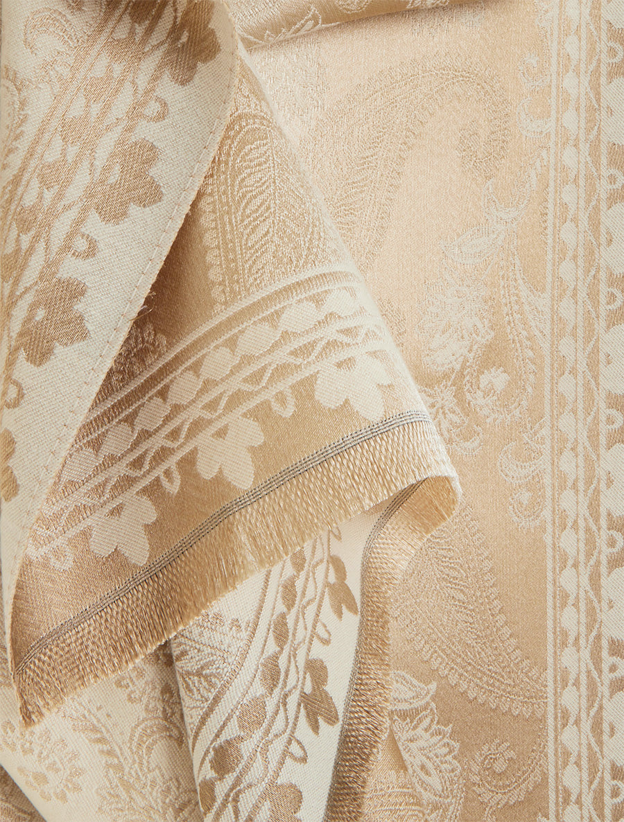 Echarpe à imprimé cachemire - Beige - 3