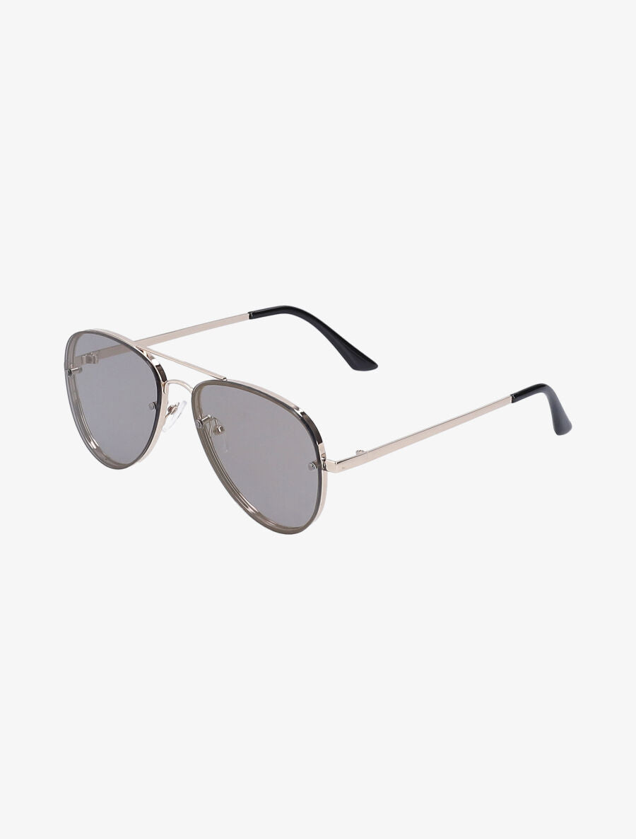 Lunettes de soleil aviateur oversize - Or - 2