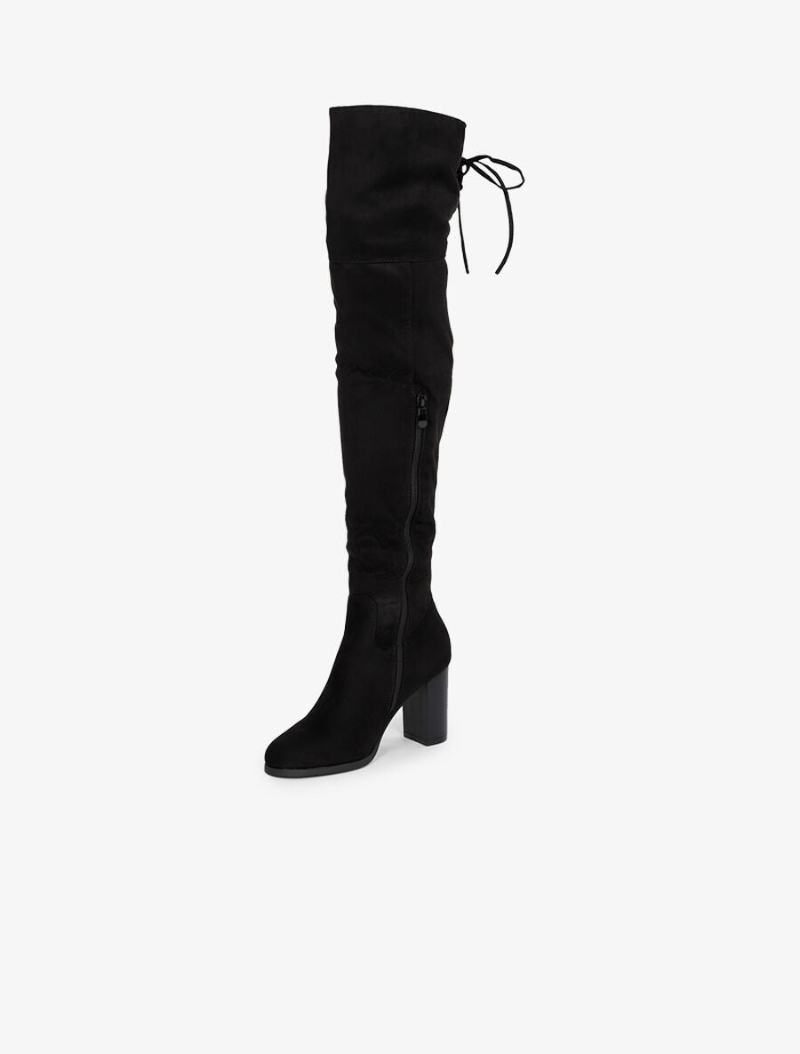 Cuissardes effet daim - Noir - 3