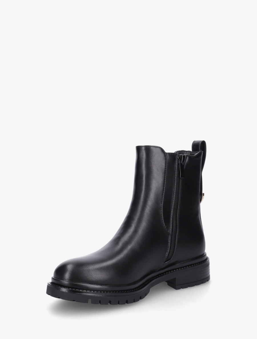 Chelsea boots à contrefort stylisé - Noir - 3