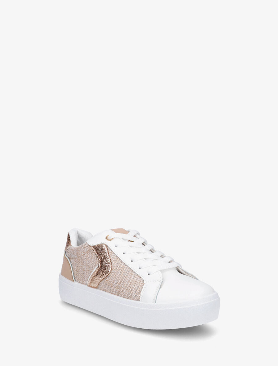 Baskets bi-matière et irisées - Rose gold - 2