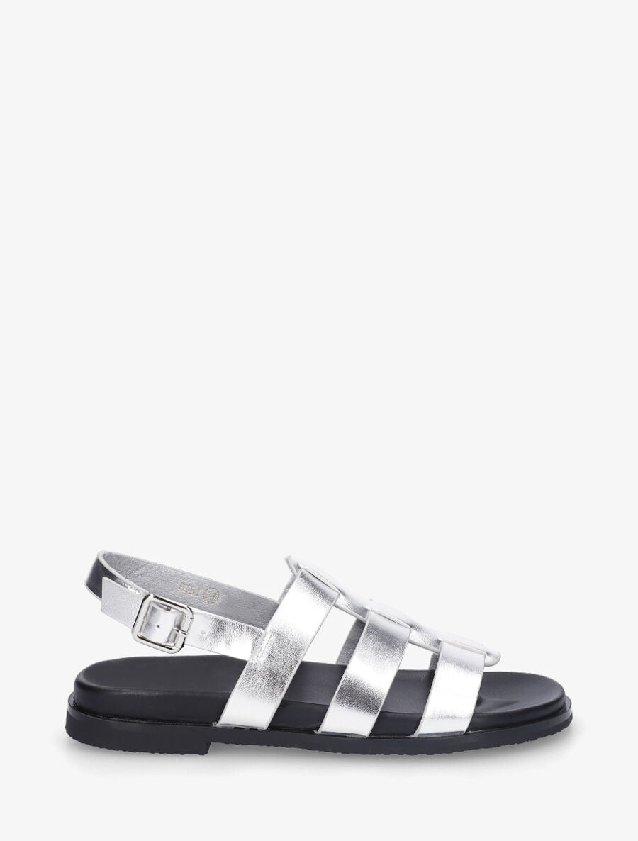 Nu-pieds style spartiates - Argent - 1