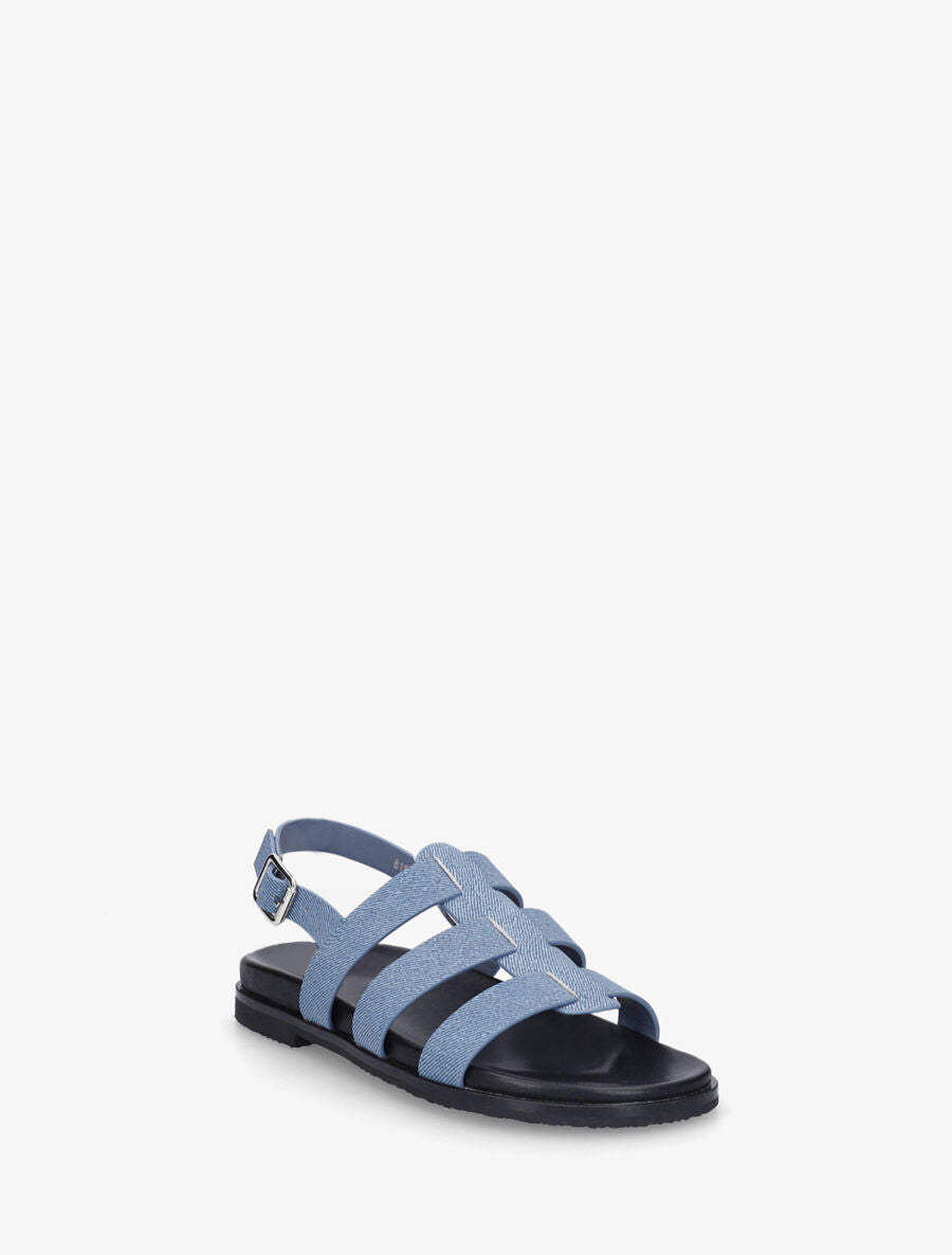 Nu-pieds style spartiates - Bleu - 2