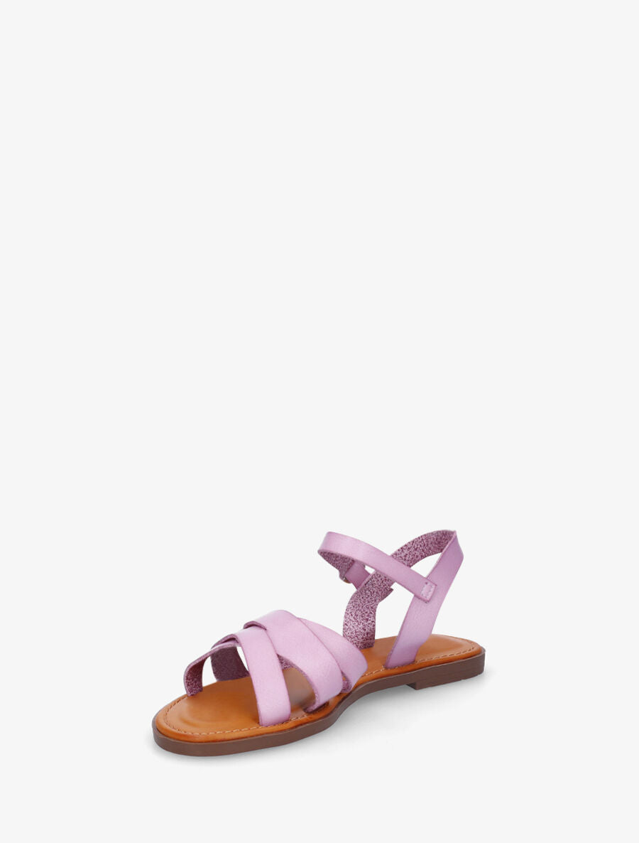 Nu-pieds multibrides croisées - Lilas - 3