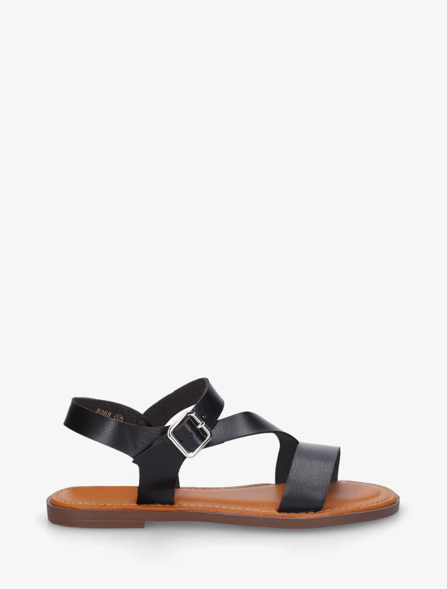 Nu-pieds classiques en simili - Noir - 5