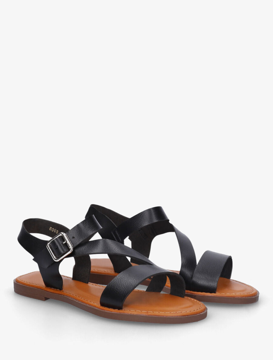 Nu-pieds classiques en simili - Noir - 4