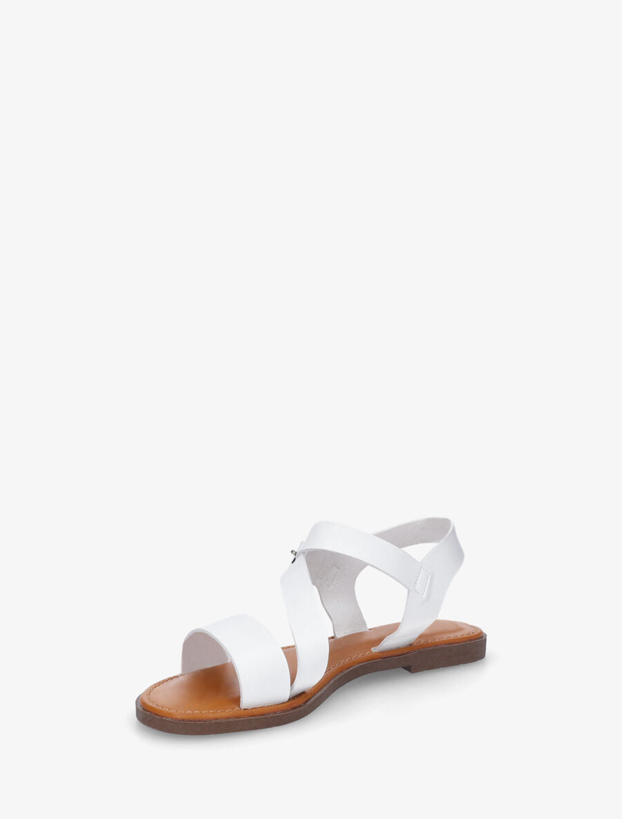 Nu-pieds classiques en simili - Blanc - 3