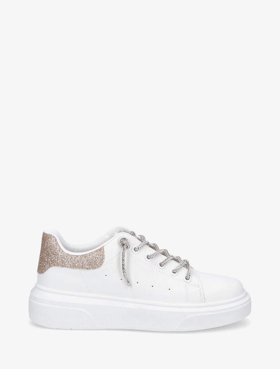 Baskets à lacets strass - Rose gold - 5