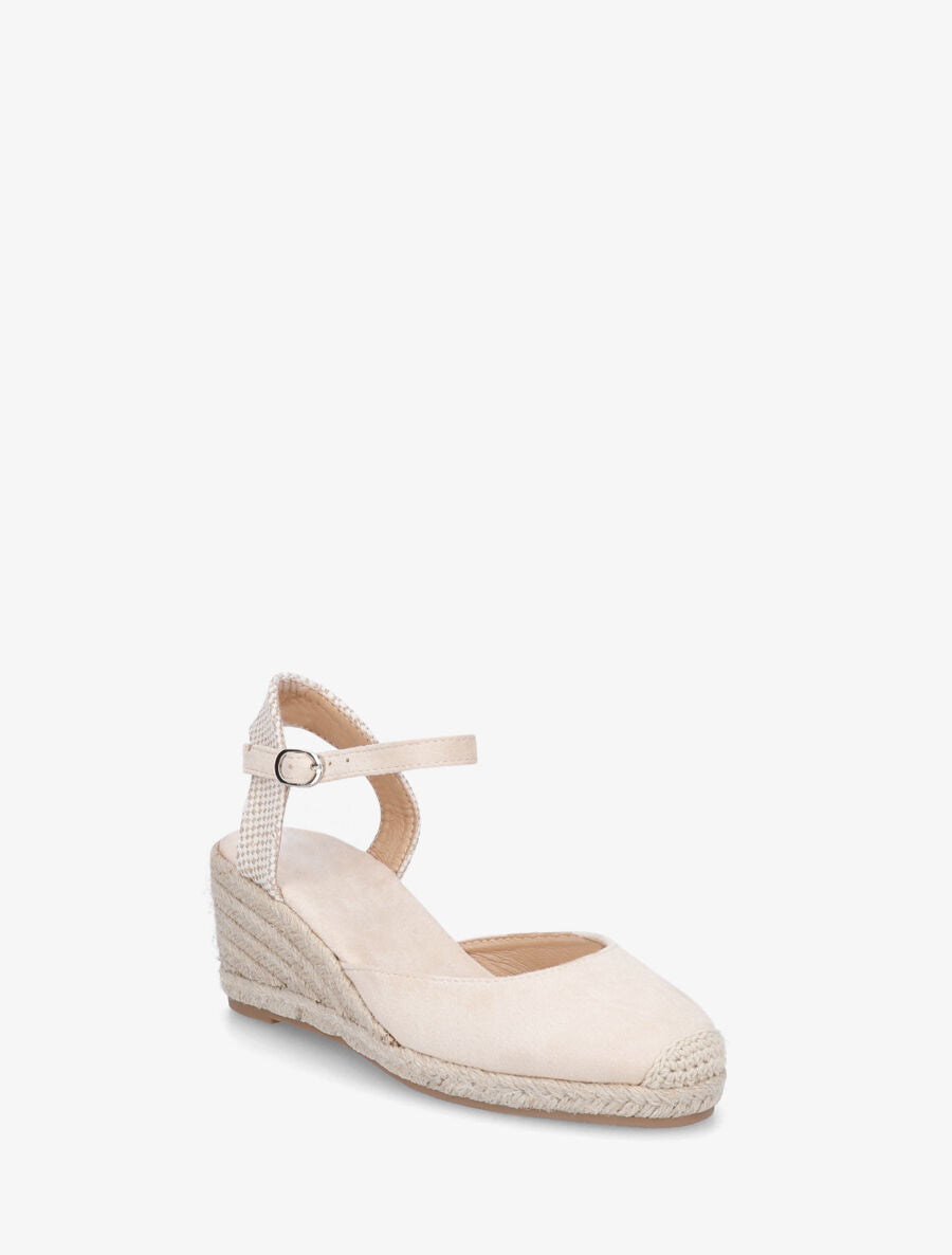 Espadrilles mi-hautes en suédine - Beige - 2