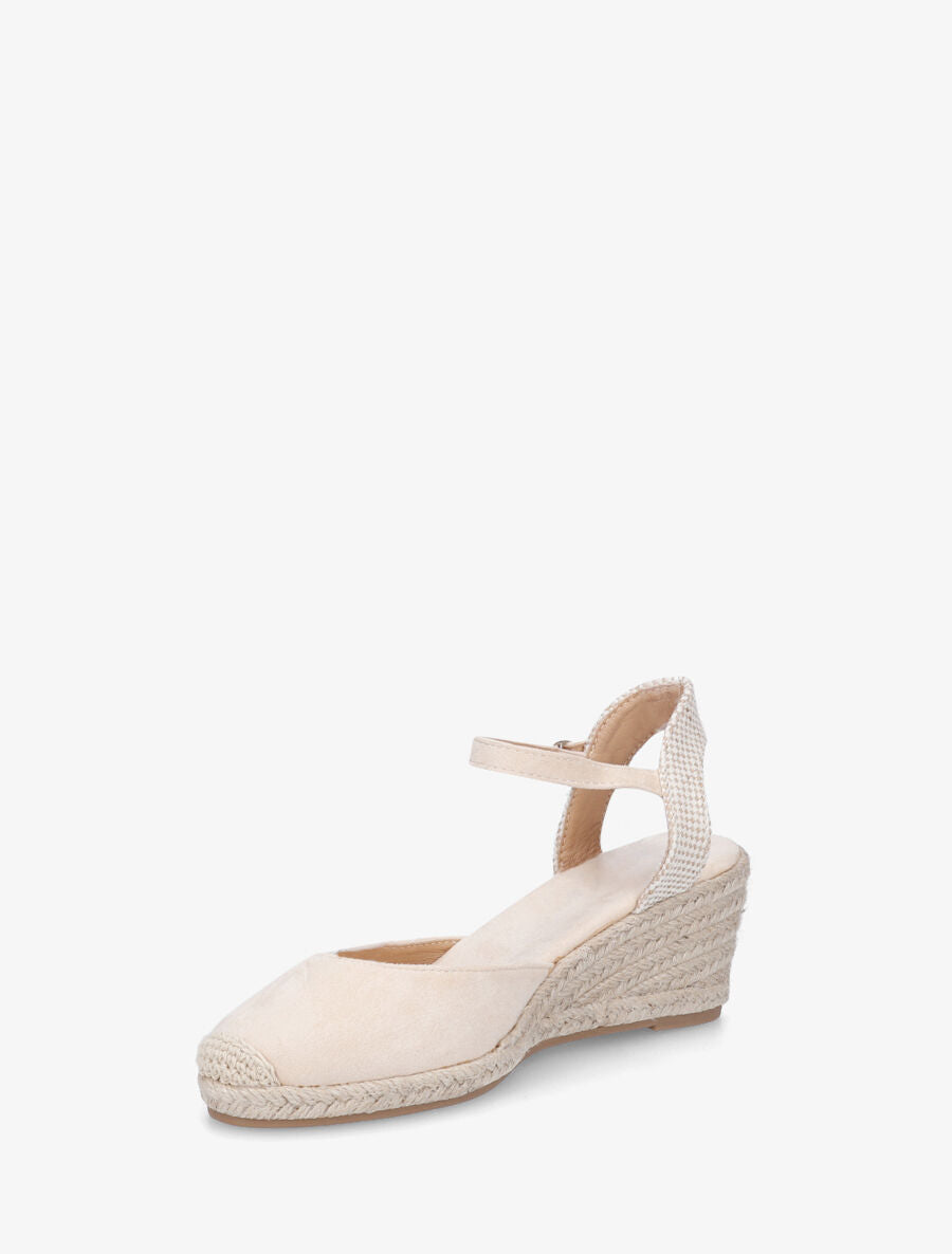 Espadrilles mi-hautes en suédine - Beige - 3