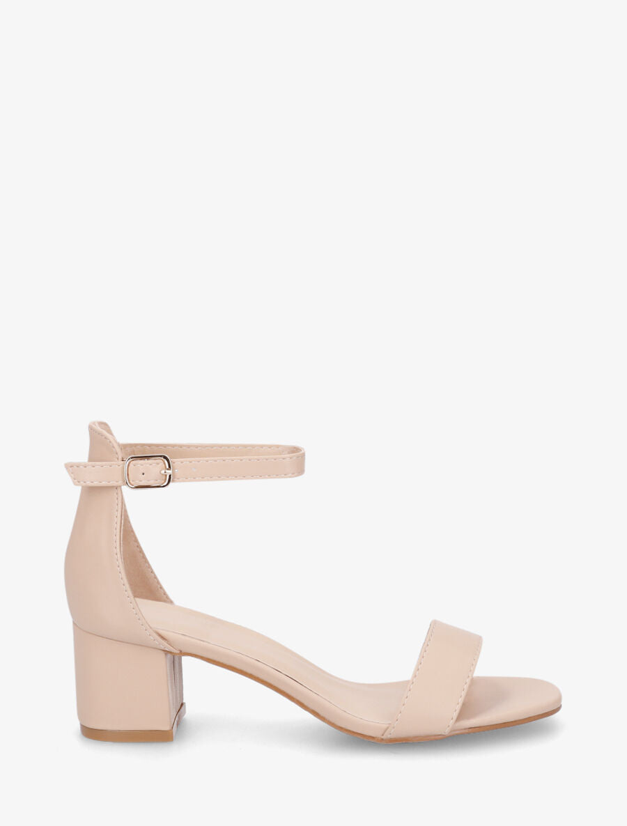 Sandales basiques à bride - Beige - 1