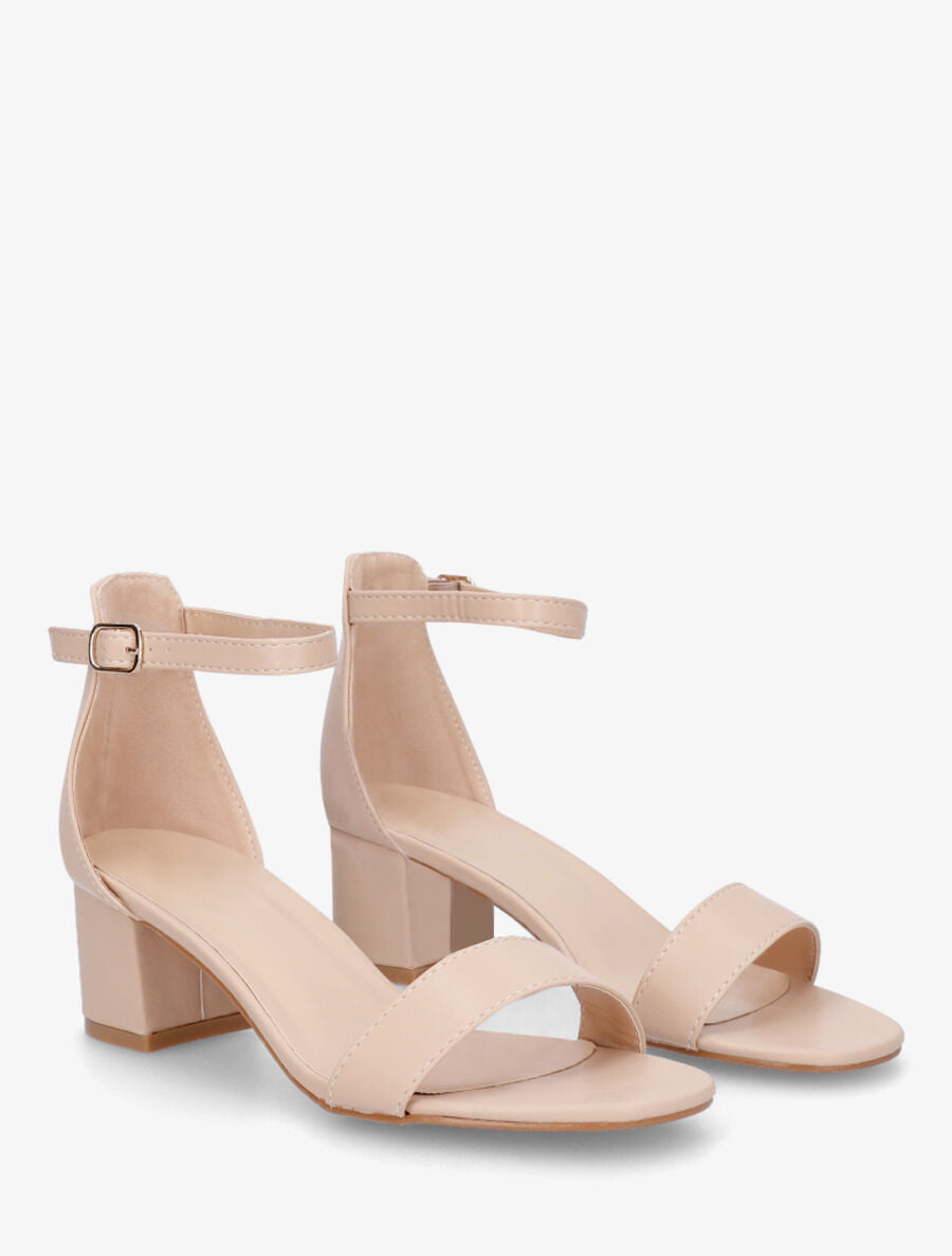 Sandales basiques à bride - Beige - 4