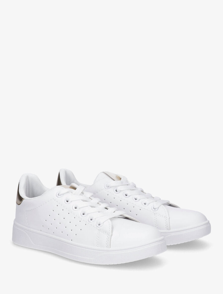 Sneakers plates classiques - Or - 4