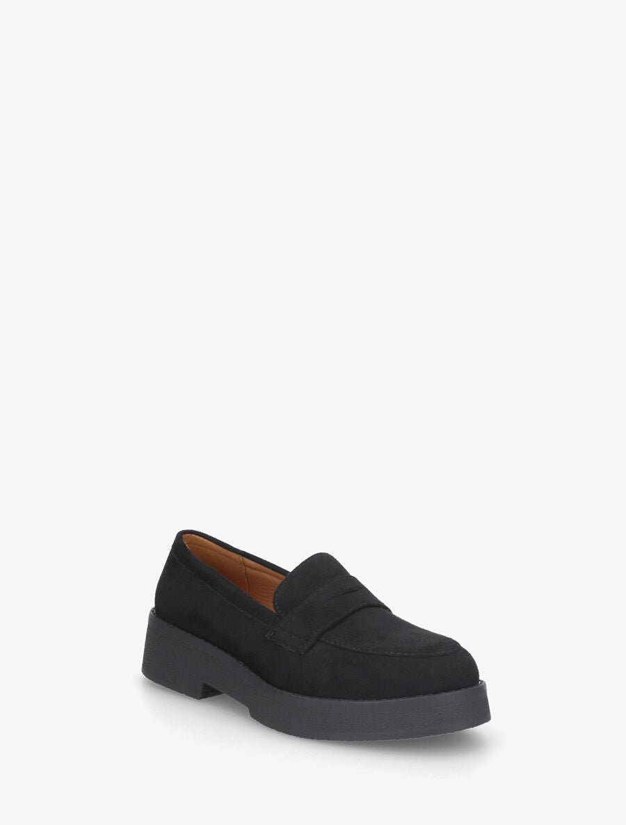Mocassins classiques en suédine - Noir - 2