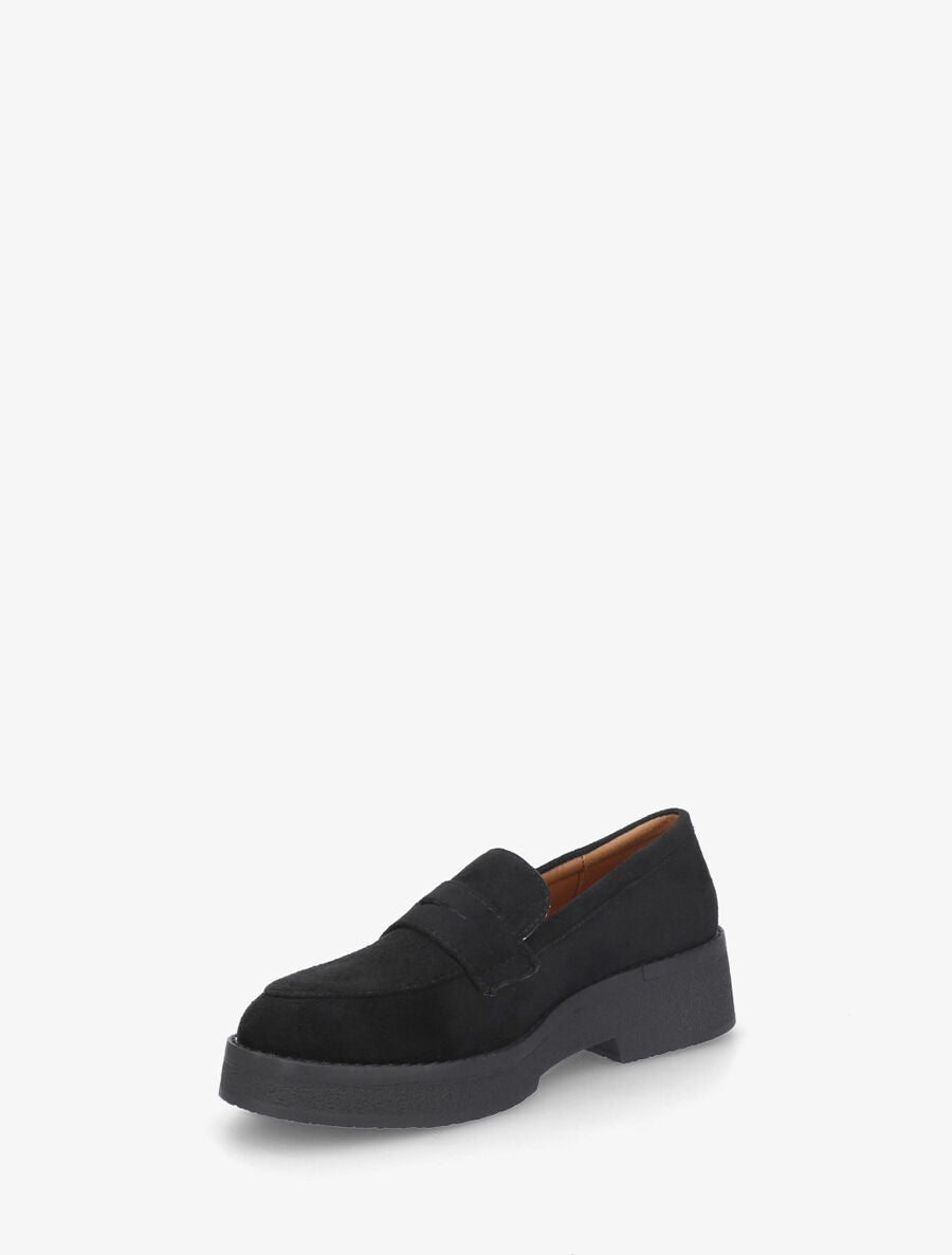 Mocassins classiques en suédine - Noir - 3