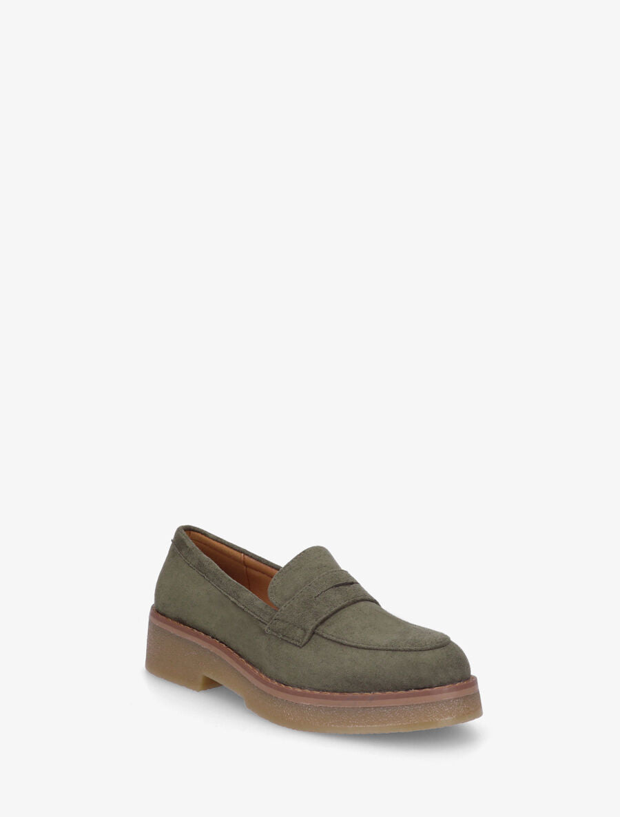 Mocassins classiques en suédine - Kaki - 2