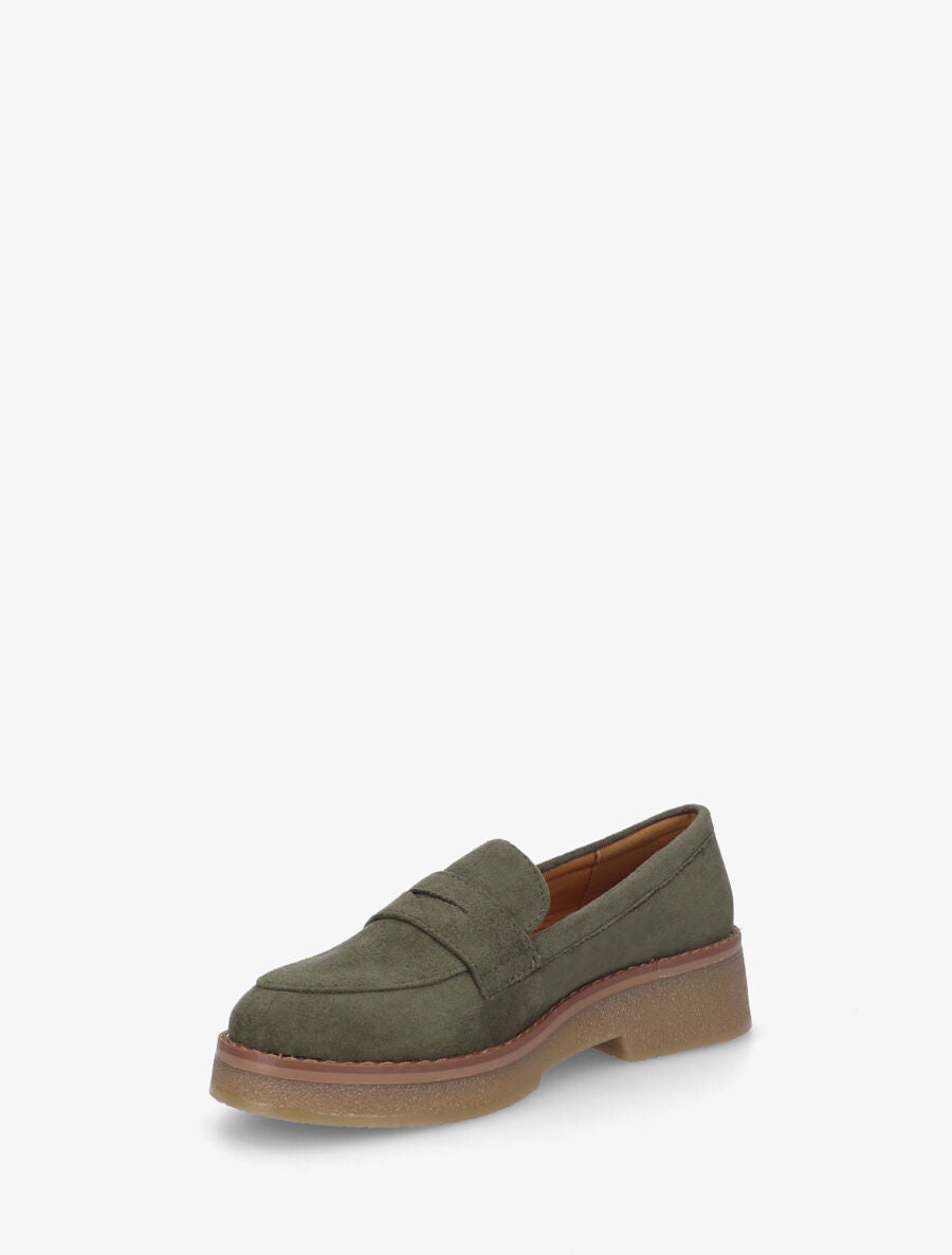 Mocassins classiques en suédine - Kaki - 3